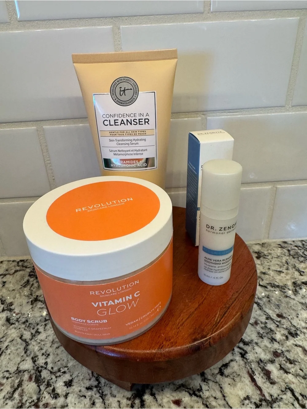 You Get All 3-Revolution Vitamjn C Glow, it Cleanser, Dr. Zenovia Blemish